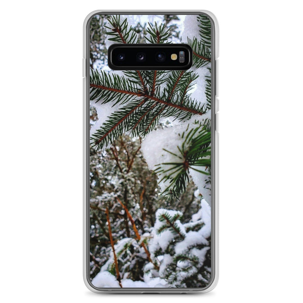 Funda transparente para Samsung® - Snowy Evergreen