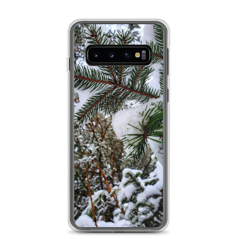 Funda transparente para Samsung® - Snowy Evergreen