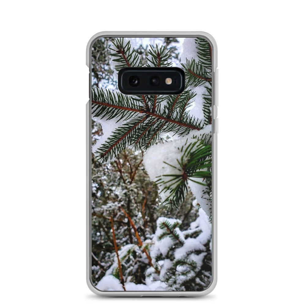 Funda transparente para Samsung® - Snowy Evergreen