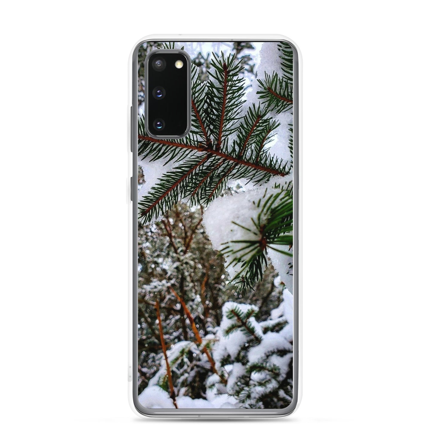 Funda transparente para Samsung® - Snowy Evergreen