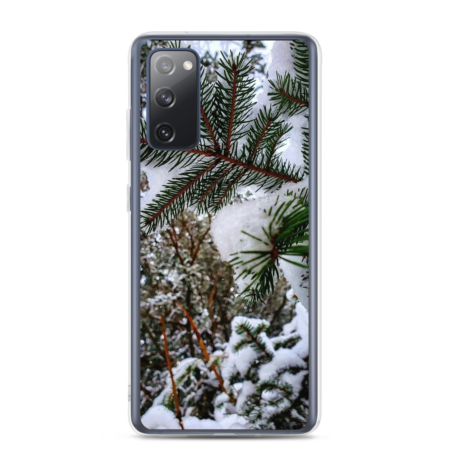 Funda transparente para Samsung® - Snowy Evergreen