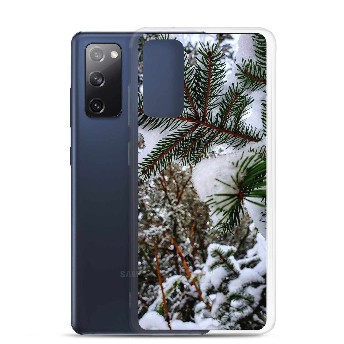 Funda transparente para Samsung® - Snowy Evergreen