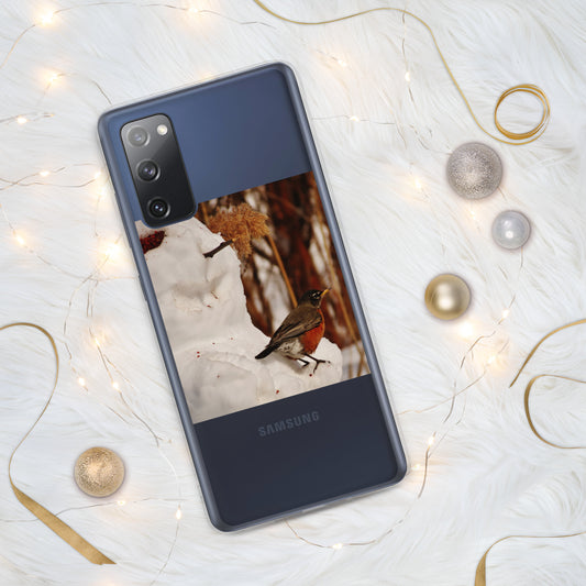 Clear Case for Samsung®- Snowman & Robin