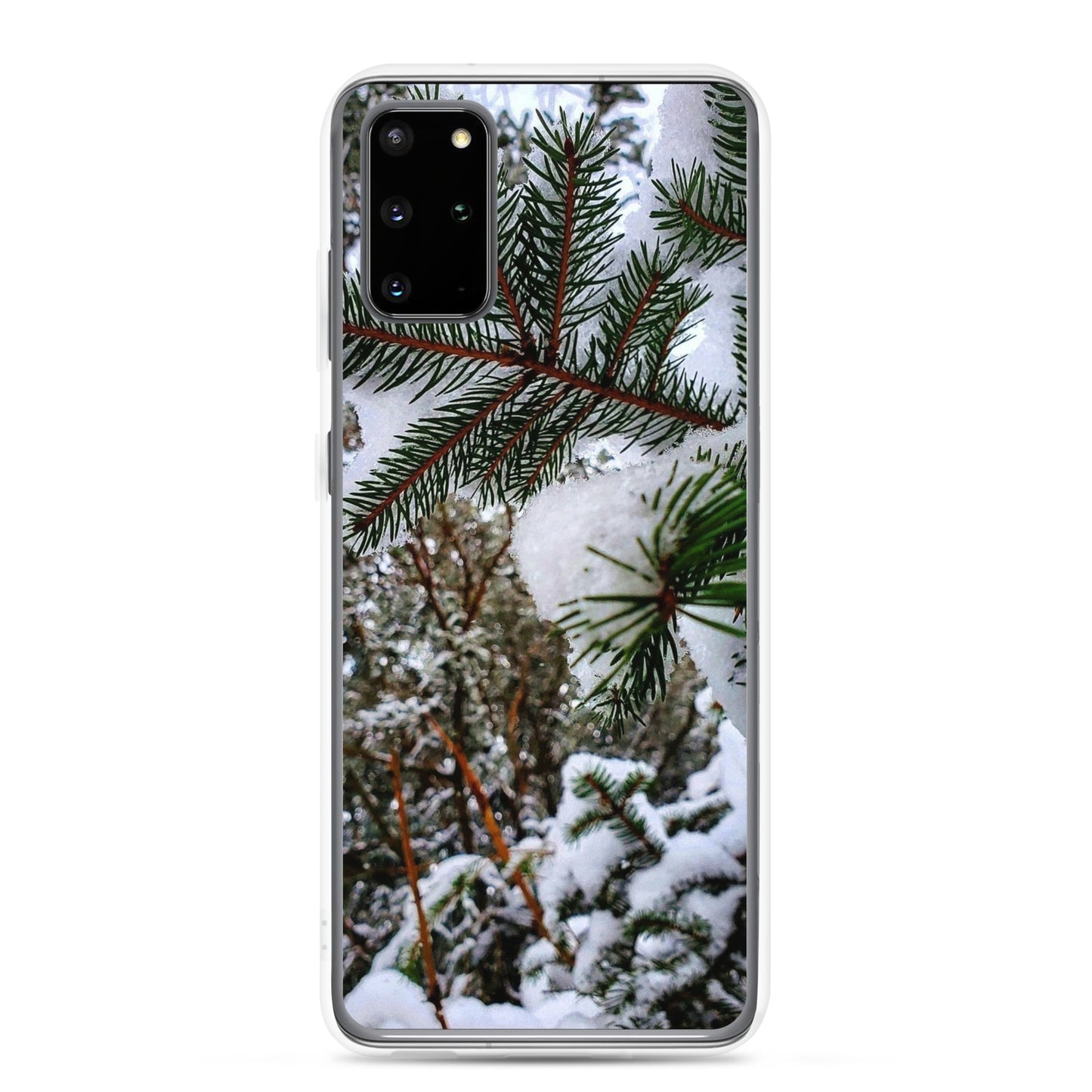 Funda transparente para Samsung® - Snowy Evergreen