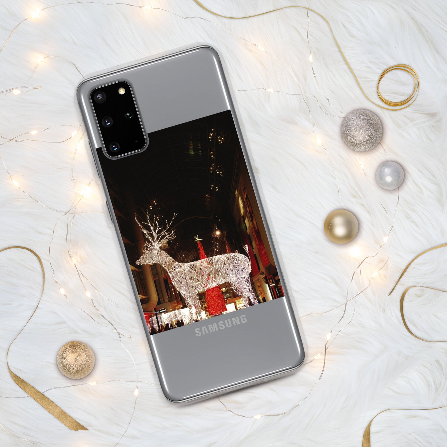 Étui transparent pour Samsung® - Lumières de Noël