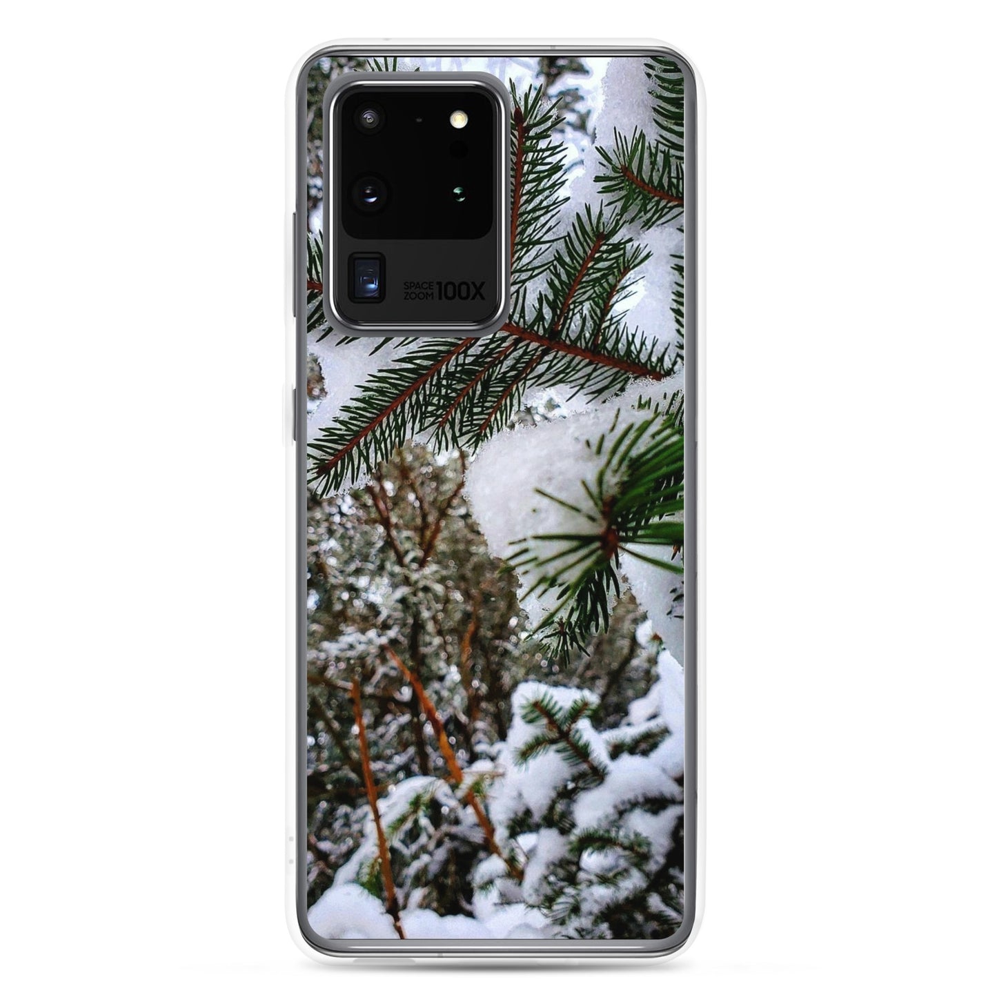 Funda transparente para Samsung® - Snowy Evergreen