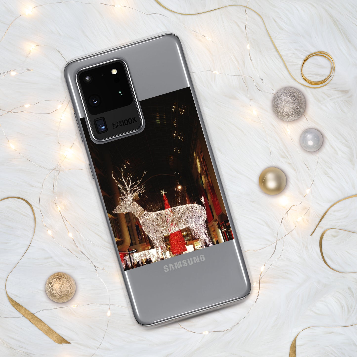 Étui transparent pour Samsung® - Lumières de Noël