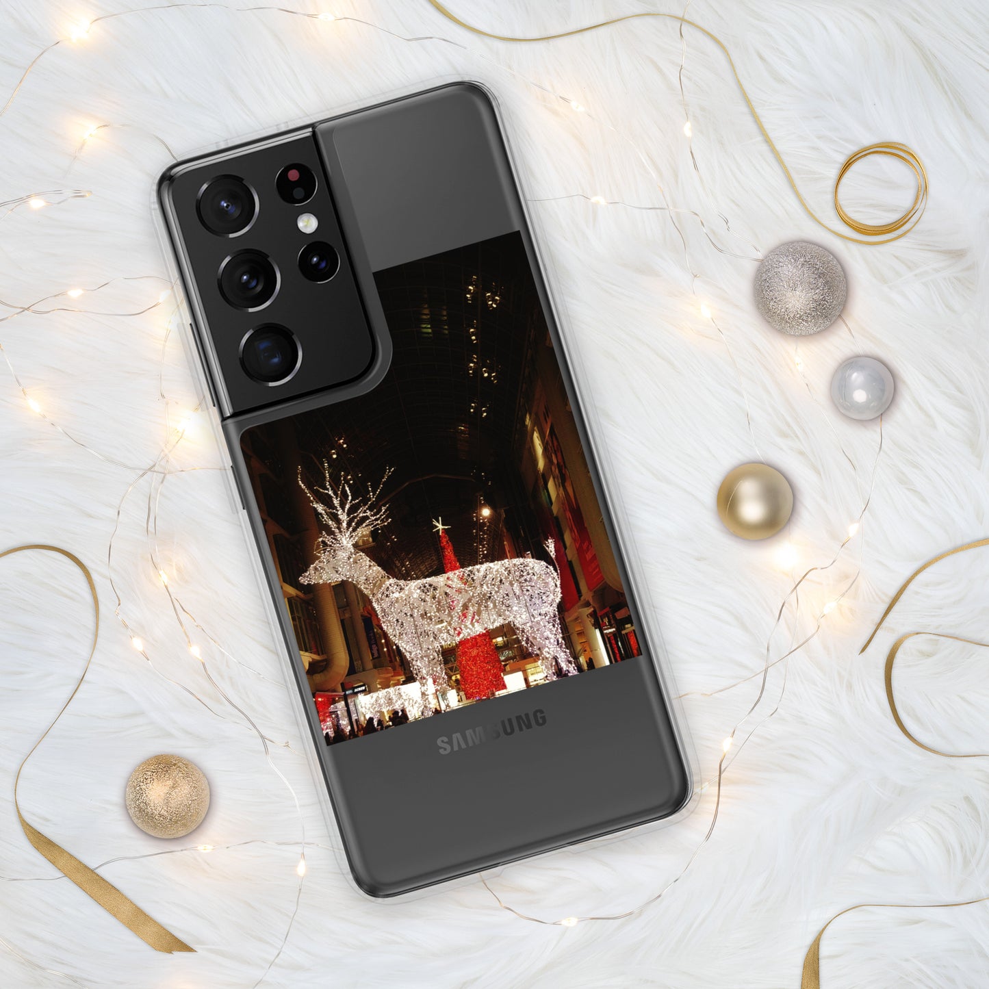 Étui transparent pour Samsung® - Lumières de Noël