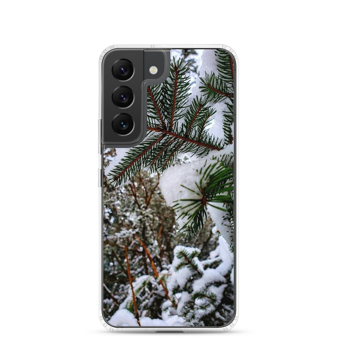 Funda transparente para Samsung® - Snowy Evergreen