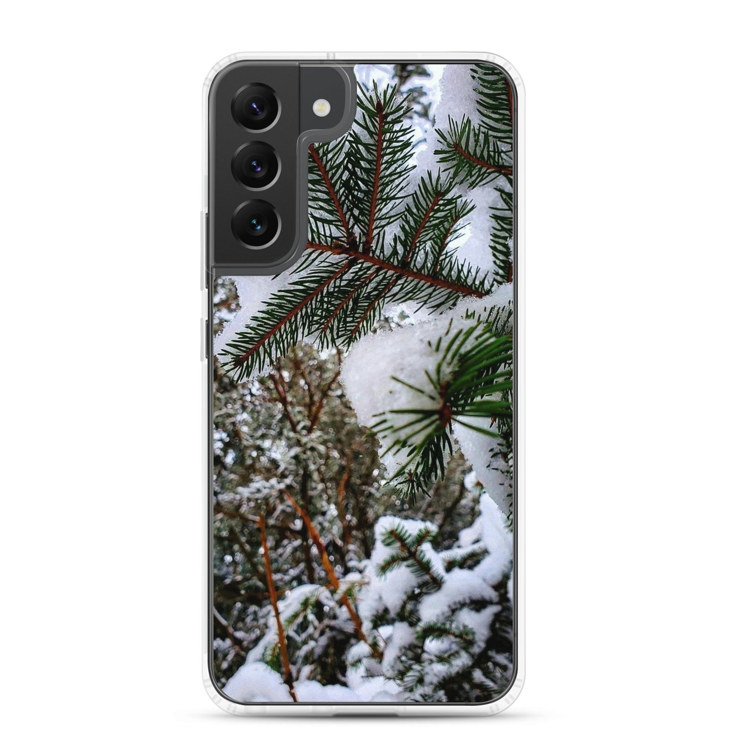 Funda transparente para Samsung® - Snowy Evergreen