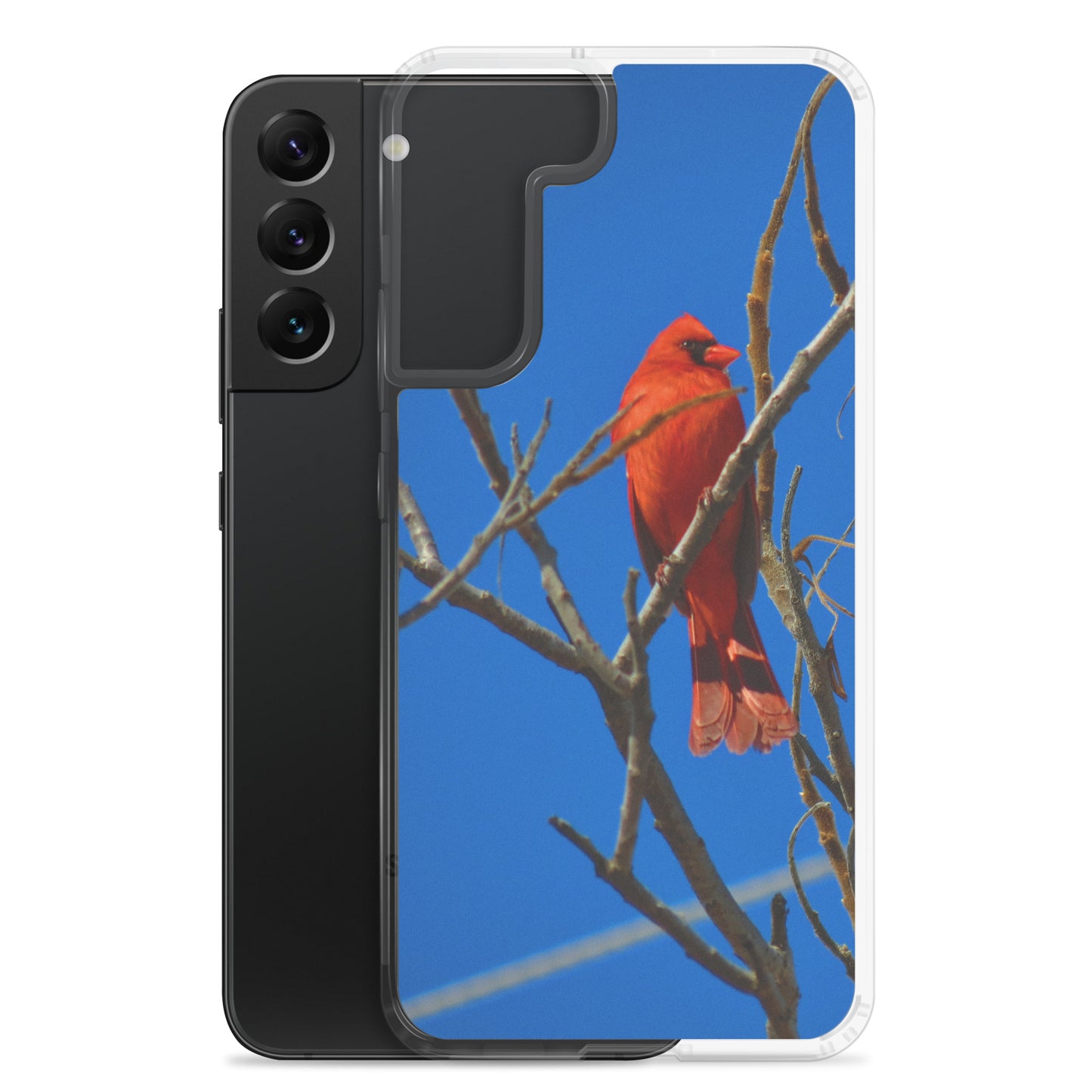 Clear Case for Samsung®- Red Cardinal