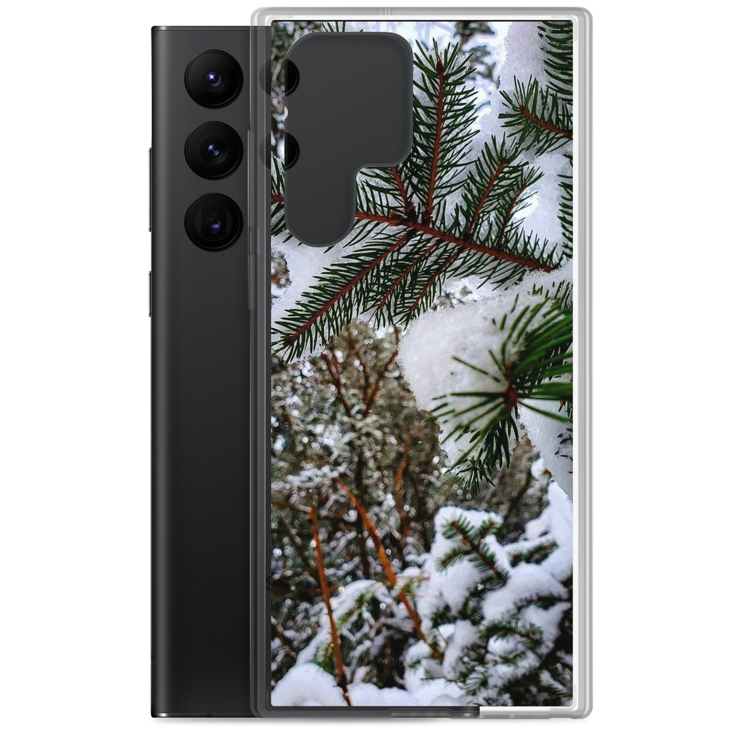 Étui transparent pour Samsung® - Snowy Evergreen