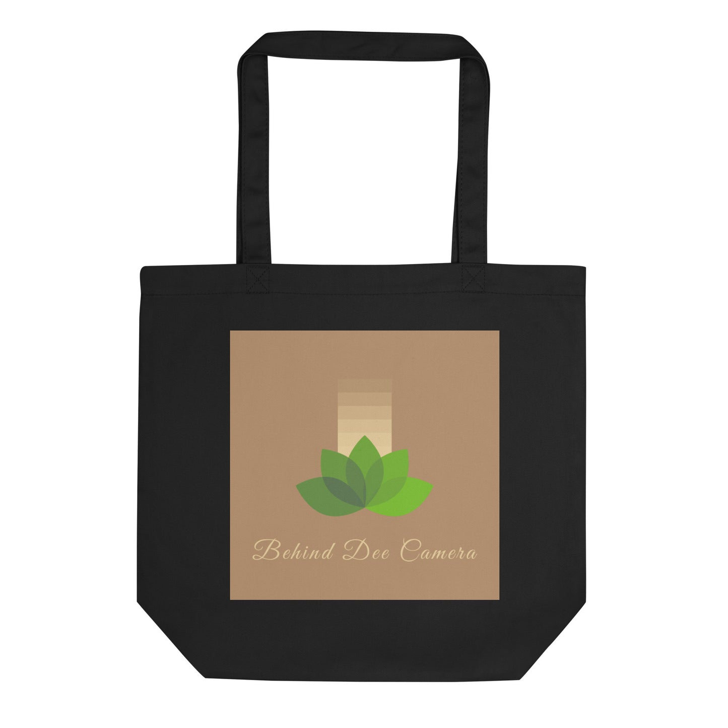 Eco Tote Bag - Behind Dee Camera® logo (background)