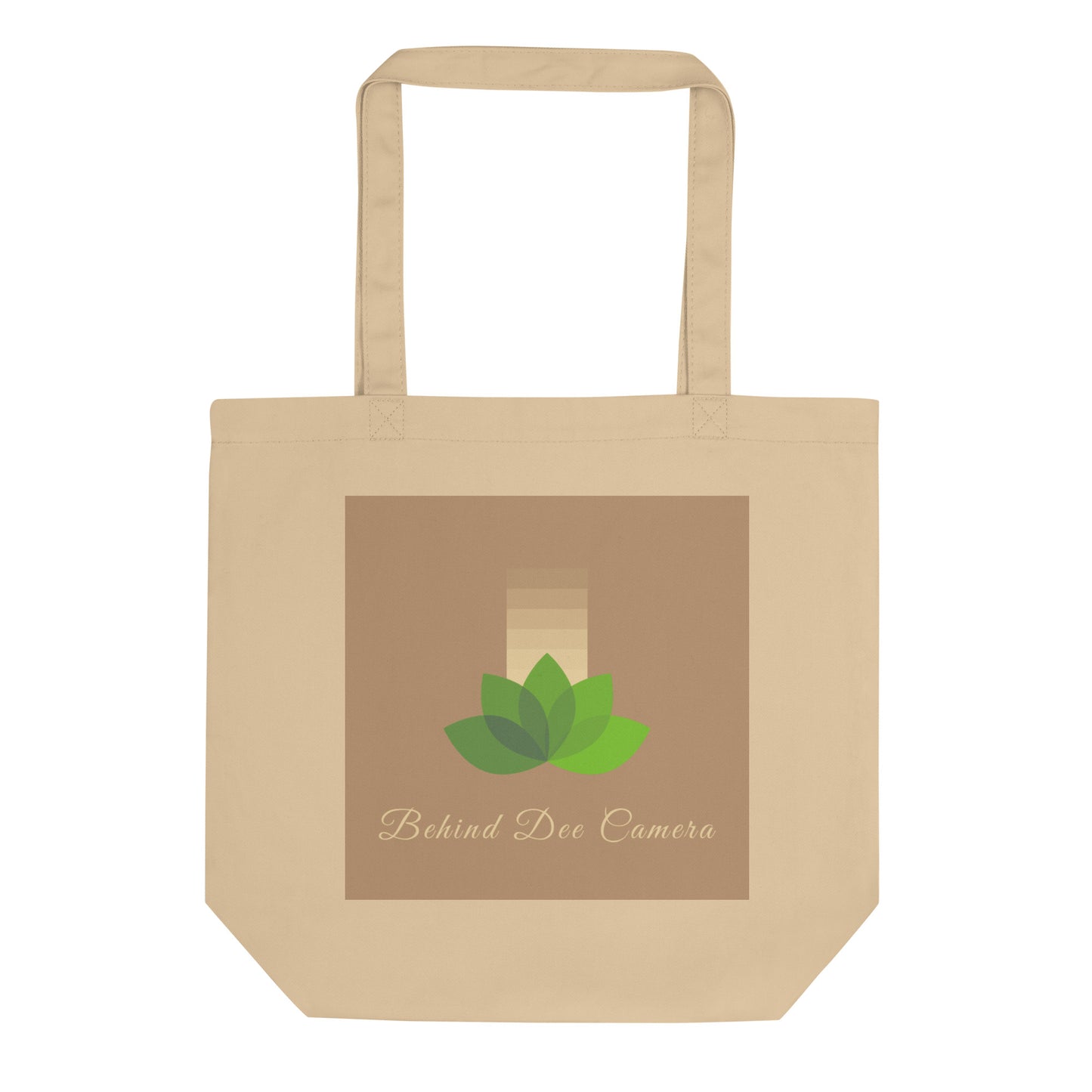 Eco Tote Bag - Behind Dee Camera® logo (background)