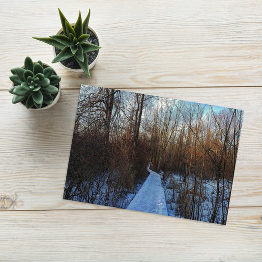 Greeting card- Winter Stroll