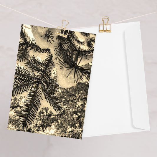 Greeting card- Snowy Evergreen