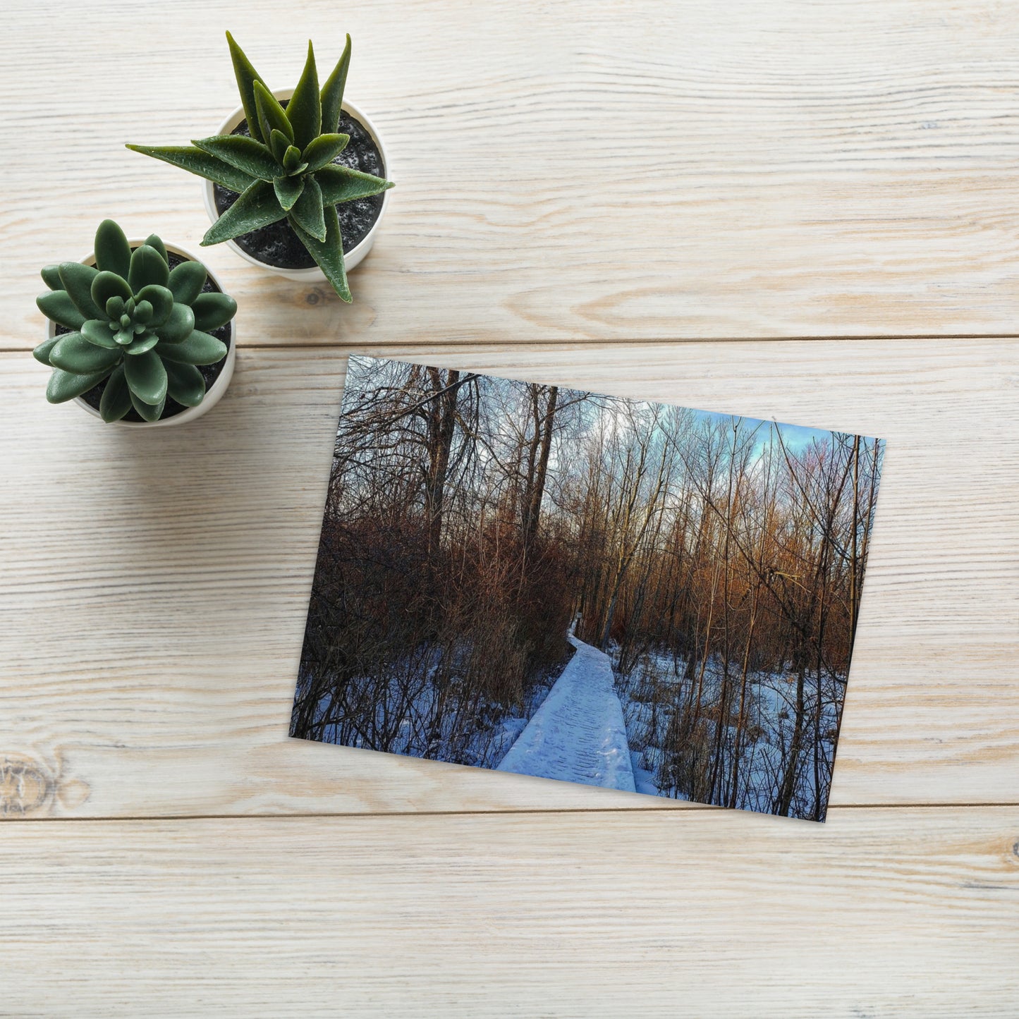 Greeting card- Winter Stroll