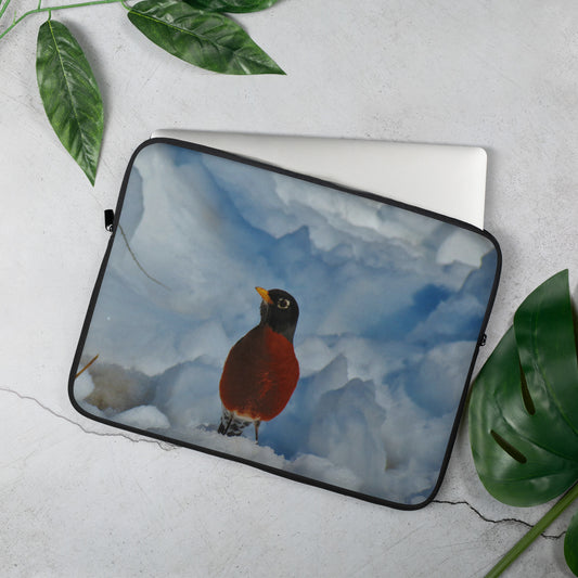 Laptop Sleeve- Winter Robin