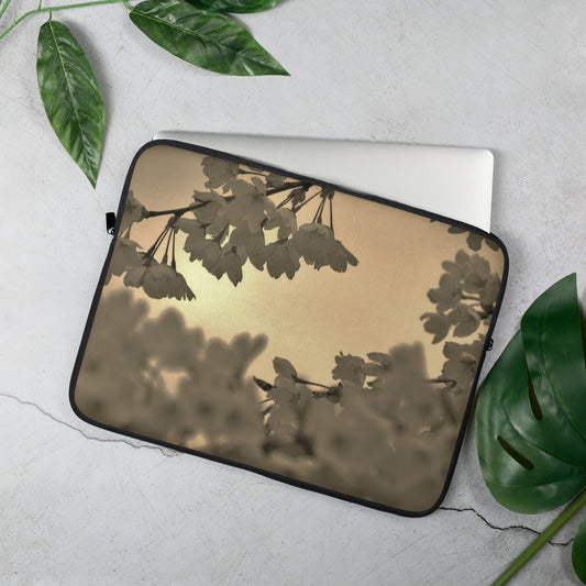 Laptop Sleeve - Sepia Cherry Blossoms