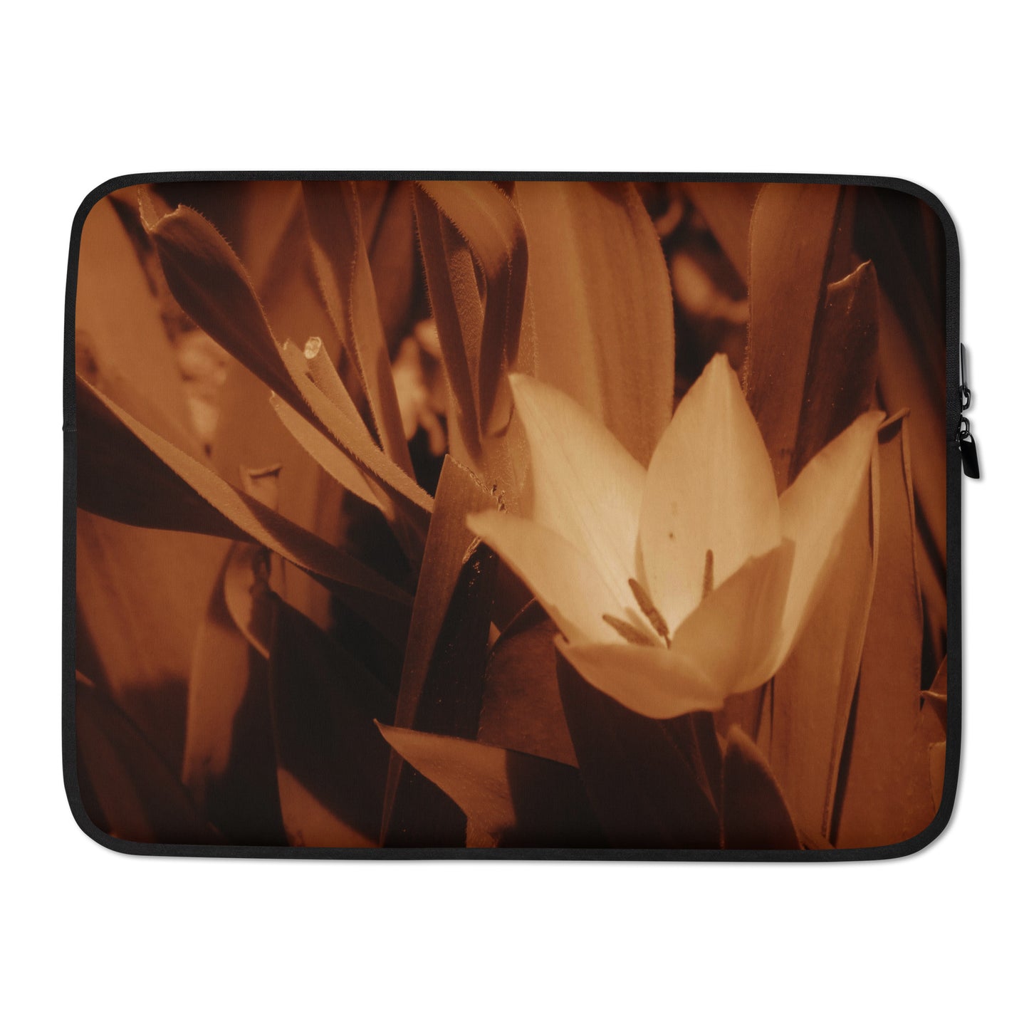 Laptop Sleeve - Sepia Opened Tulip