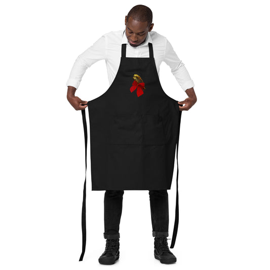 Organic Cotton Apron - Christmas Bows