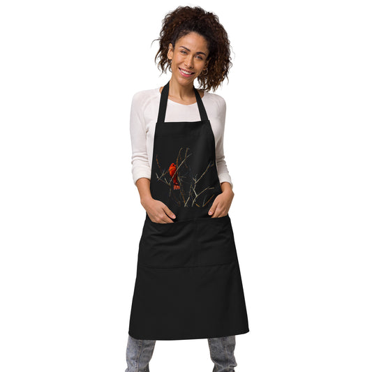 Organic Cotton Apron - Red Cardinal