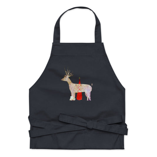 Organic Cotton Apron - Christmas Lights (bright)