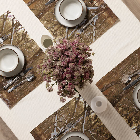 Ensemble de sets de table - Foresterie enneigée