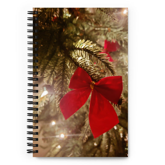 Cuaderno espiral- Lazos de Navidad 2