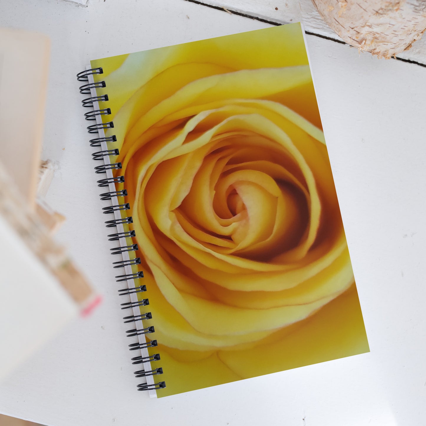 Spiral notebook - Yellow Rose